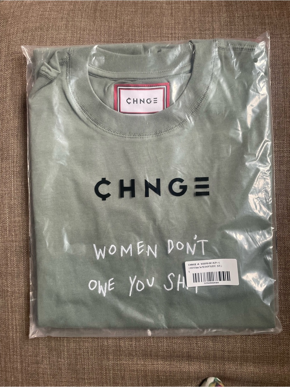 CHNGE Sage Green Graphic Short Sleeve Tee